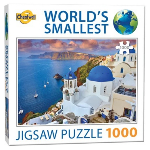 Världens Minsta Pussel: Santorini 1000 bitar i gruppen PUSSEL hos Spelexperten (CW13978)