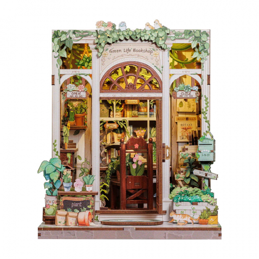 CuteBee Book Nook - Green Life Bookshop i gruppen PUSSEL / Modellbyggen hos Spelexperten (CWG203)