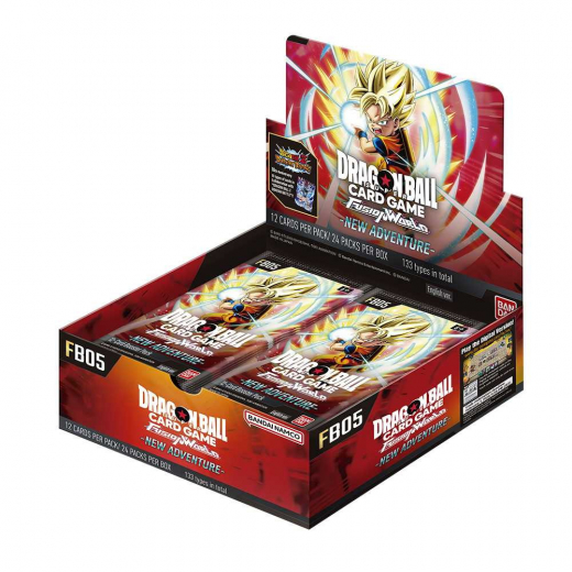 Dragon Ball Super Card Game: Fusion World - New Adventure Booster Display FB05 i gruppen SÄLLSKAPSSPEL / Kortspel hos Spelexperten (DBSFB05-DIS)