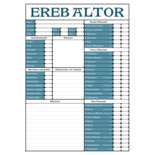 Drakar och Demoner: Ereb Altor - Rollformulär i gruppen  hos Spelexperten (DOD2019R)