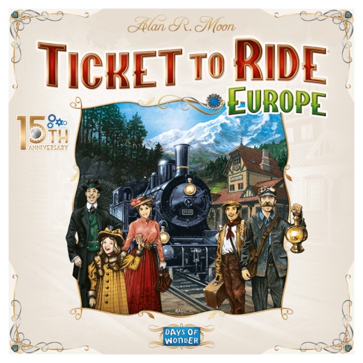 Ticket to Ride: Europe - 15th Anniversary (Eng) i gruppen SÄLLSKAPSSPEL / Strategispel hos Spelexperten (DOW720033)