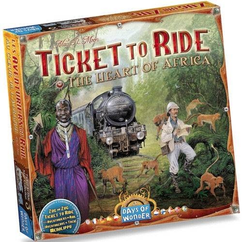 Ticket To Ride: The Heart of Africa (Exp.) i gruppen SÄLLSKAPSSPEL hos Spelexperten (DOW720117)