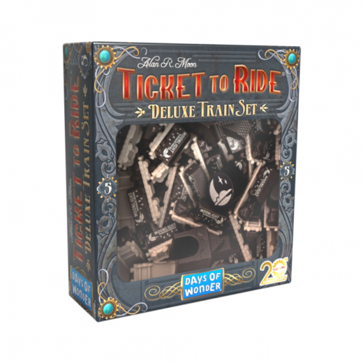 Ticket to Ride: 20th Anniversary Deluxe Train Set - Svart (Exp.) i gruppen  hos Spelexperten (DOWT2R20THDTS-BLA)