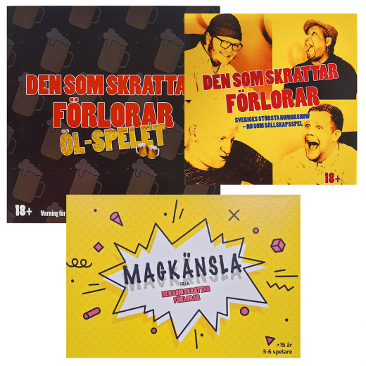 Den som skrattar förlorar - Paketet i gruppen SÄLLSKAPSSPEL / Festspel hos Spelexperten (DSSF-paket)