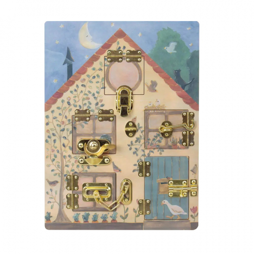 Aktivitetstavla Med Lås - Kanin i gruppen LEKSAKER / Barn & baby / Barn & babyleksaker hos Spelexperten (EG511132)