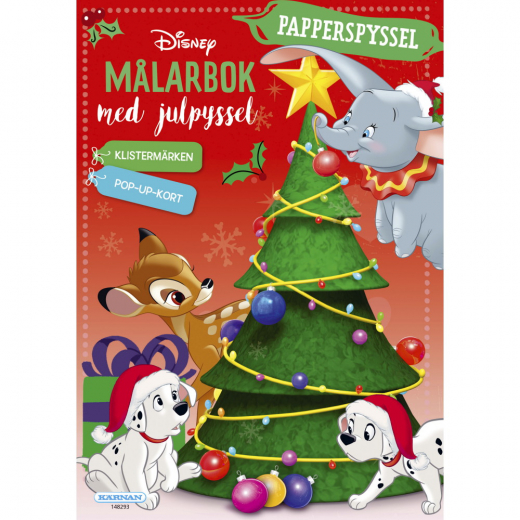Disney Målarbok Med Julpyssel i gruppen LEKSAKER / Skapa & måla / Skriva och Rita / Pysselböcker hos Spelexperten (EK-148293)