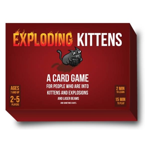 Exploding Kittens 1st Ed. i gruppen SÄLLSKAPSSPEL / Spelserier / Exploding Kittens hos Spelexperten (EKG1ED)