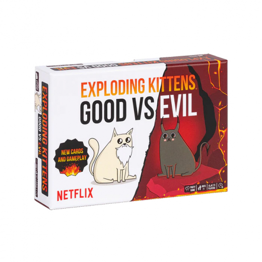 Exploding Kittens Good vs. Evil (Eng) i gruppen SÄLLSKAPSSPEL / Kortspel hos Spelexperten (EKGGVSE1)