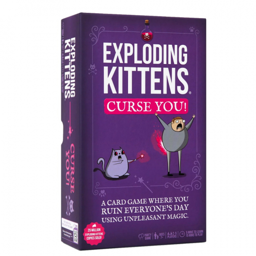 Exploding Kittens: Curse You! i gruppen SÄLLSKAPSSPEL / Festspel hos Spelexperten (EKGMAGI4)