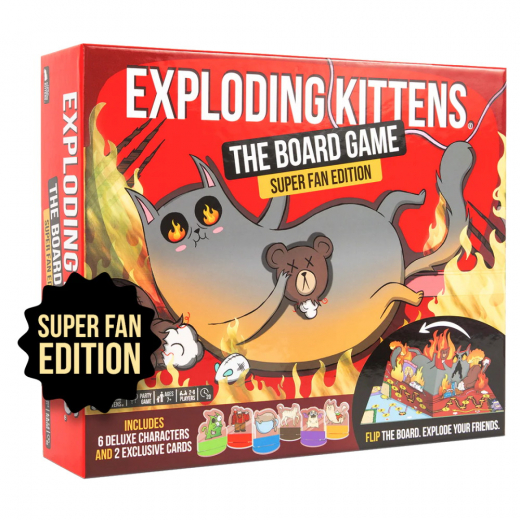 Exploding Kittens: The Board Game - Super Fan Edition (Eng) i gruppen SÄLLSKAPSSPEL / Spelserier / Exploding Kittens hos Spelexperten (EKIBGMORE01)