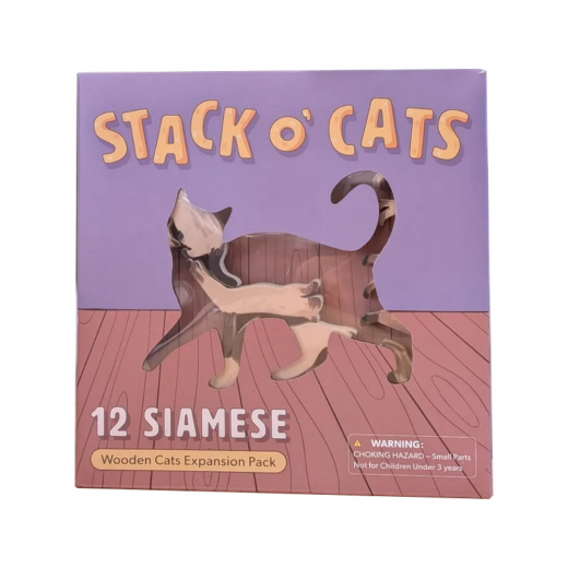 Stack O' Cats - 12 Siamese i gruppen SÄLLSKAPSSPEL / Expansioner hos Spelexperten (EMG46731)