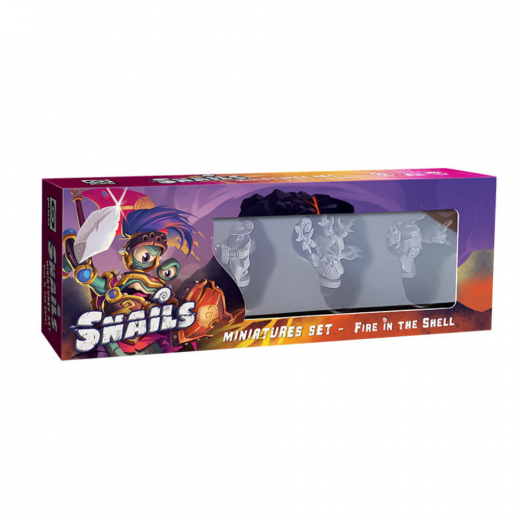 Snails: Miniatures Set - Fire in the Shell (Exp.) i gruppen SÄLLSKAPSSPEL / Expansioner hos Spelexperten (EN-SNL05)