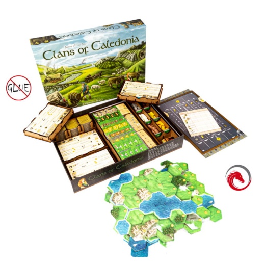 e-Raptor Insert - Clans of Caledonia i gruppen SÄLLSKAPSSPEL / Tillbehör / Inserts & Organizers hos Spelexperten (ERP2737)