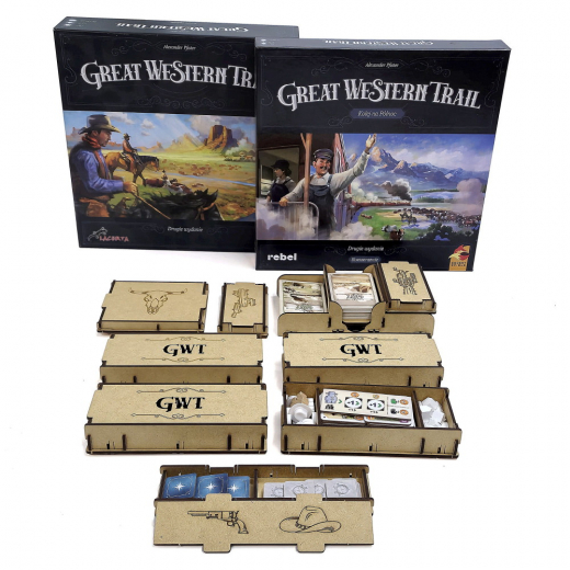 e-Raptor Insert - Great Western Trail 2nd ed + expansions i gruppen SÄLLSKAPSSPEL / Tillbehör / Inserts & Organizers hos Spelexperten (ERP9828)