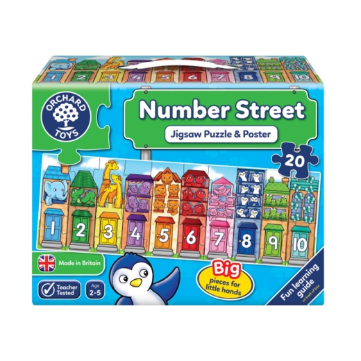 Number Street Pussel 20 Bitar i gruppen PUSSEL / Barnpussel hos Spelexperten (F-231)