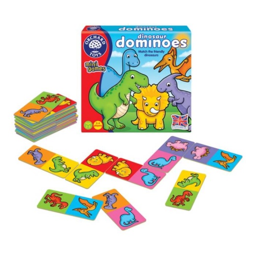 Dinosaur Dominoes (Swe) i gruppen SÄLLSKAPSSPEL / Barnspel hos Spelexperten (F-353)