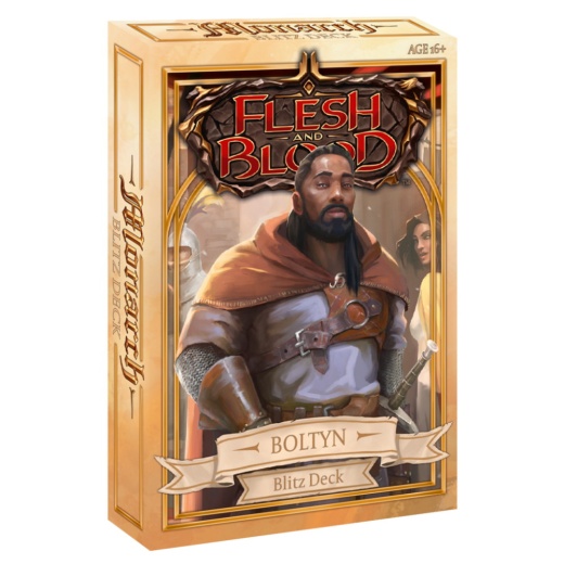 Flesh and Blood TCG: Monarch - Boltyn Blitz Deck i gruppen SÄLLSKAPSSPEL / Kortspel hos Spelexperten (FAB2102-BOL)