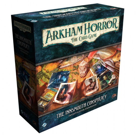 Arkham Horror: TCG - The Innsmouth Conspiracy Investigator Expansion i gruppen SÄLLSKAPSSPEL / Spelserier / Arkham Horror the Card Game hos Spelexperten (FAHC81)