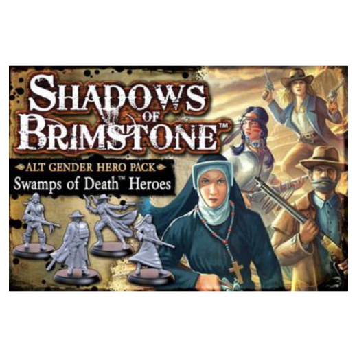 Shadows of Brimstone: Swamps of Death - Alt Gender Hero Pack (Exp.) i gruppen SÄLLSKAPSSPEL / Expansioner hos Spelexperten (FFP07H02)