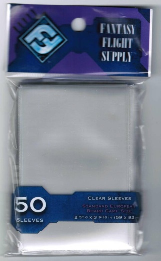 Sleeves FFG Clear 59 x 92 mm i gruppen SÄLLSKAPSSPEL / Tillbehör / Sleeves hos Spelexperten (FFS04)