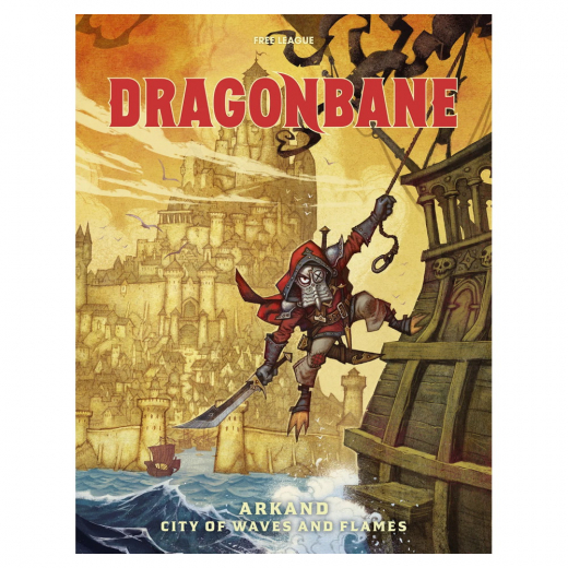 Dragonbane RPG: Arkand - City of Waves and Flames i gruppen SÄLLSKAPSSPEL / Rollspel / Drakar och Demoner hos Spelexperten (FLFDGB019)