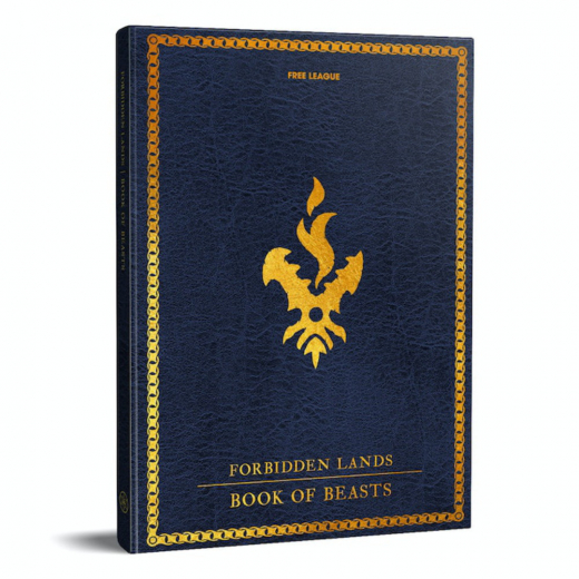 Forbidden Lands RPG: Book of Beasts i gruppen SÄLLSKAPSSPEL / Rollspel / Svärdets sång hos Spelexperten (FLFFBL016)