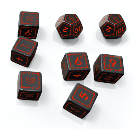 The One Ring RPG: Dice Set - Black i gruppen SÄLLSKAPSSPEL / Rollspel / The One Ring hos Spelexperten (FLFTOR007)