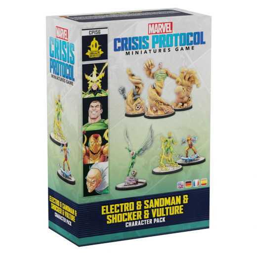 Marvel: Crisis Protocol - Electro & Sandman & Shocker & Vulture (Exp.) i gruppen SÄLLSKAPSSPEL / Expansioner hos Spelexperten (FMSG156)