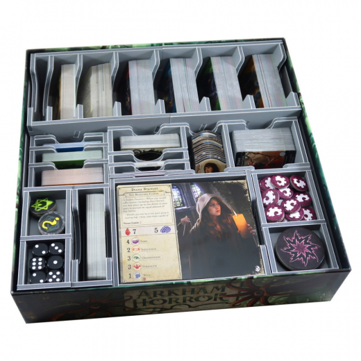 Folded Space Insert - Arkham Horror (3rd Ed) + Expansion i gruppen SÄLLSKAPSSPEL / Tillbehör / Inserts & Organizers hos Spelexperten (FS-AH3)
