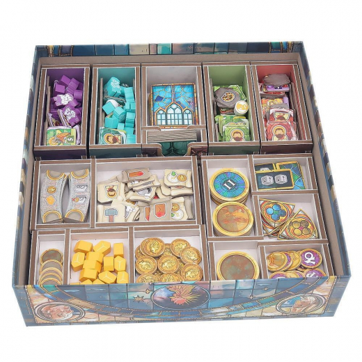 Folded Space Insert - Orloj: The Prague Astronomical Clock i gruppen SÄLLSKAPSSPEL / Tillbehör / Inserts & Organizers hos Spelexperten (FS-ORLOJ)