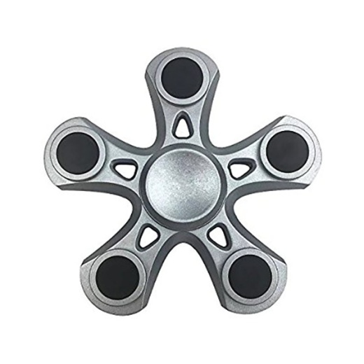 Fidget Spinner - 5 Arms Silver i gruppen  hos Spelexperten (FSPIN-5SI)