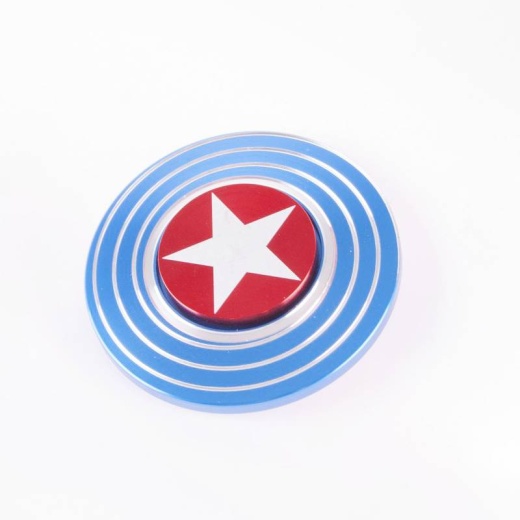 Fidget Spinner Metallic Shield - Blue i gruppen  hos Spelexperten (FSPIN-SH02)