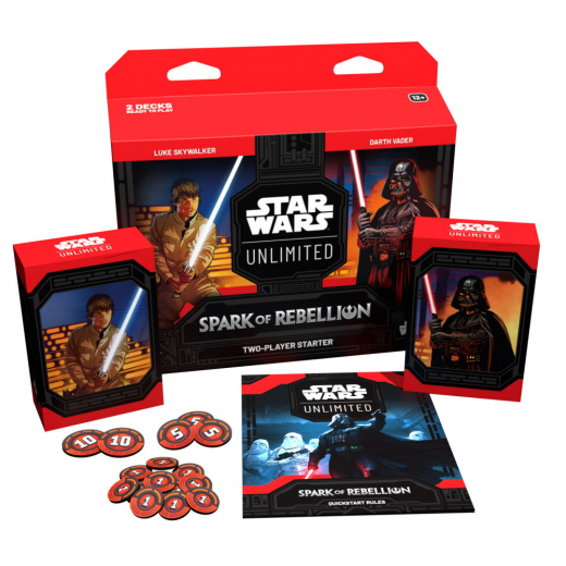 Star Wars: Unlimited - Spark of Rebellion Two-Player Starter i gruppen SÄLLSKAPSSPEL / Kortspel hos Spelexperten (FSWH0103)