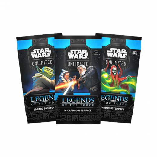 Star Wars: Unlimited - Legends of the Force Booster Pack i gruppen SÄLLSKAPSSPEL / Kortspel hos Spelexperten (FSWH0501-BOS)