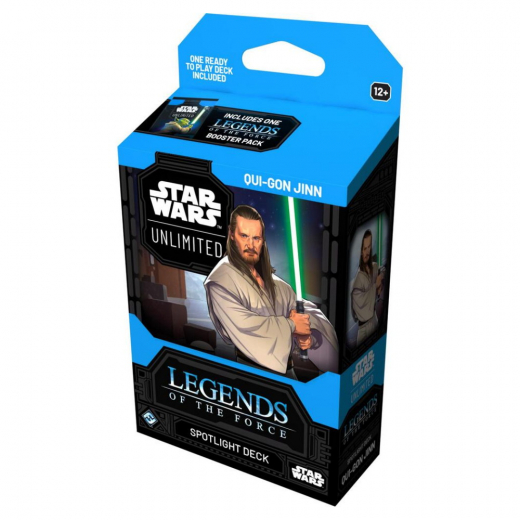 Star Wars: Unlimited - Legends of the Force - Qui-Gon Jinn i gruppen SÄLLSKAPSSPEL / Kortspel hos Spelexperten (FSWH0510-QUI)