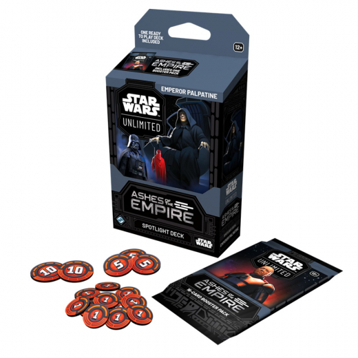 Star Wars: Unlimited - Ashes of the Empire Spotlight Deck: Emperor Palpatine i gruppen SÄLLSKAPSSPEL / Kortspel hos Spelexperten (FSWH0810-EMP)