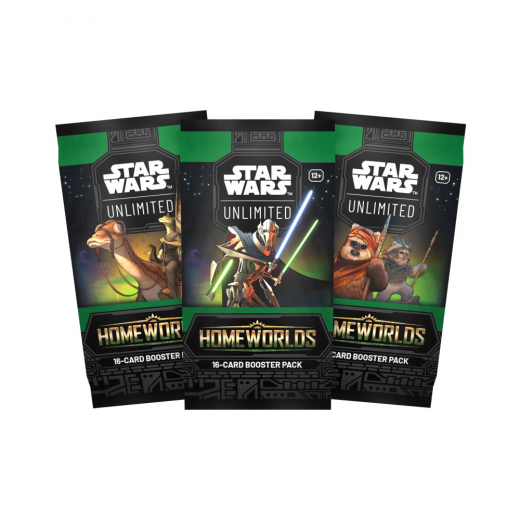 Star Wars: Unlimited - Homeworlds Booster Pack i gruppen SÄLLSKAPSSPEL / Spelserier / Star Wars: Unlimited TCG hos Spelexperten (FSWH0902-BOS)