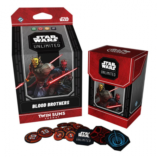 Star Wars: Unlimited - Blood Brothers Twin Suns Deck i gruppen SÄLLSKAPSSPEL / Kortspel hos Spelexperten (FSWHA024-BLO)