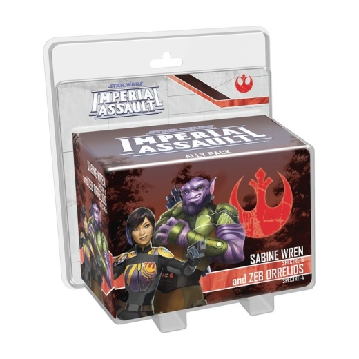 Star Wars: Imperial Assault - Sabine Wren & Zeb Orrelios Ally Pack (Exp.) i gruppen  hos Spelexperten (FSWI56)