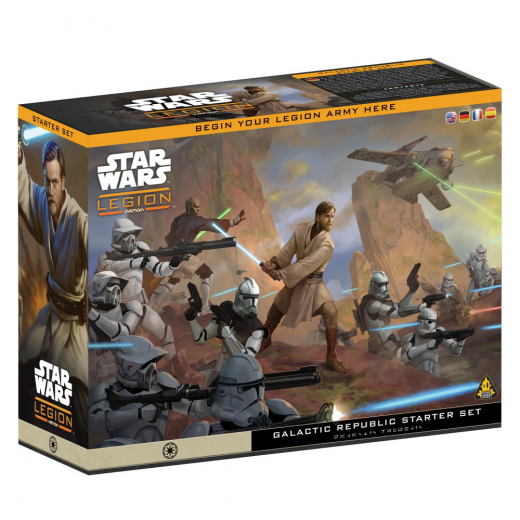 Star Wars: Legion - Galactic Republic Starter Set (Exp.) i gruppen SÄLLSKAPSSPEL / Spelserier / Star Wars Legion hos Spelexperten (FSWQ19)