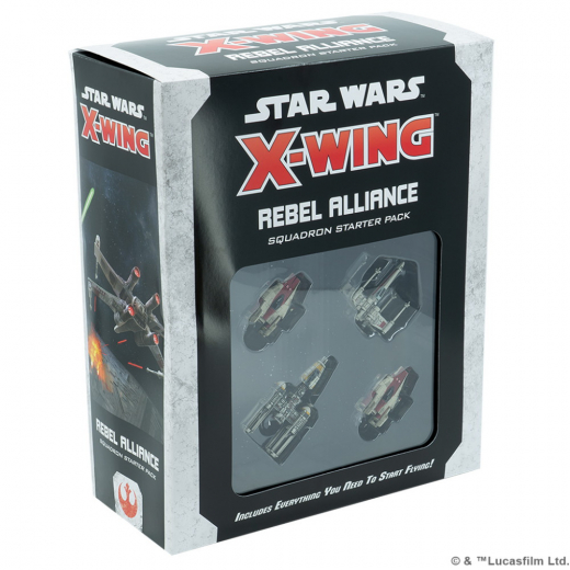 Star Wars: X-Wing - Rebel Alliance Squadron Starter Pack (Exp.) i gruppen SÄLLSKAPSSPEL / Spelserier / Star Wars X-Wing hos Spelexperten (FSWZ106)