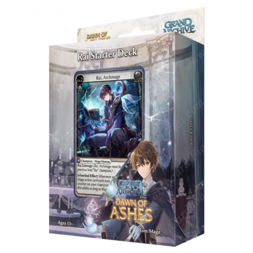 Grand Archive TCG: Dawn of Ashes Starter - Rai i gruppen SÄLLSKAPSSPEL hos Spelexperten (GA23S1-EN-RAI)