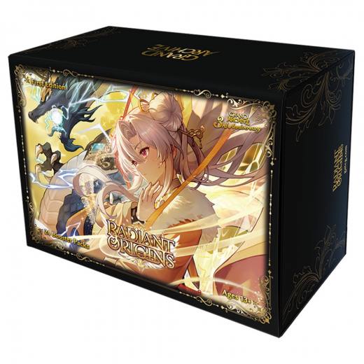 Grand Archive TCG: Radiant Origins First Edition Booster Display i gruppen SÄLLSKAPSSPEL / Kortspel hos Spelexperten (GA26B9-EN-DIS)