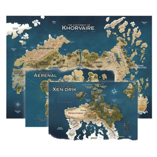 Dungeons & Dragons: Eberron Map Set i gruppen SÄLLSKAPSSPEL / Rollspel / Dungeons & Dragons hos Spelexperten (GF072794)