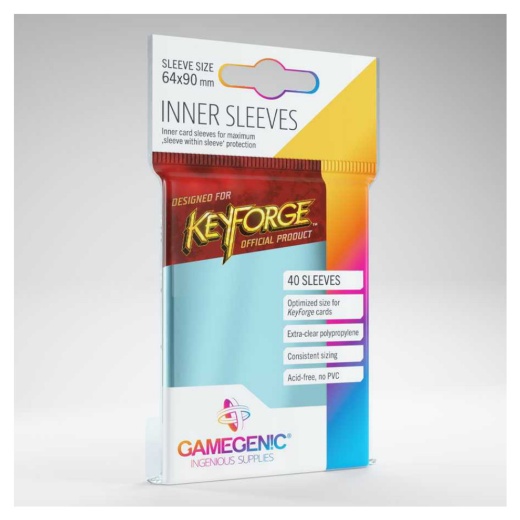 Keyforge Inner Sleeves 64 x 90 mm i gruppen  hos Spelexperten (GGS10002ML)