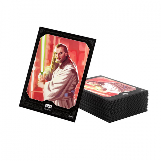 GameGenic Art Sleeves 64 x 90 mm - Qui-Gon Jinn i gruppen SÄLLSKAPSSPEL / Tillbehör / Sleeves hos Spelexperten (GGS15092ML)