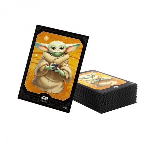 GameGenic Art Sleeves 64 x 90 mm - Grogu i gruppen SÄLLSKAPSSPEL / Tillbehör / Sleeves hos Spelexperten (GGS15094ML)