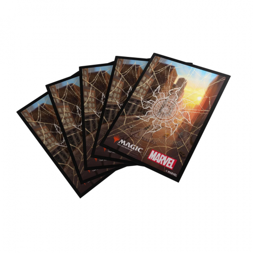 Magic Art Sleeves 64 x 90 mm - Spider-Man Plains i gruppen SÄLLSKAPSSPEL / Tillbehör / Sleeves hos Spelexperten (GGS15115ML)