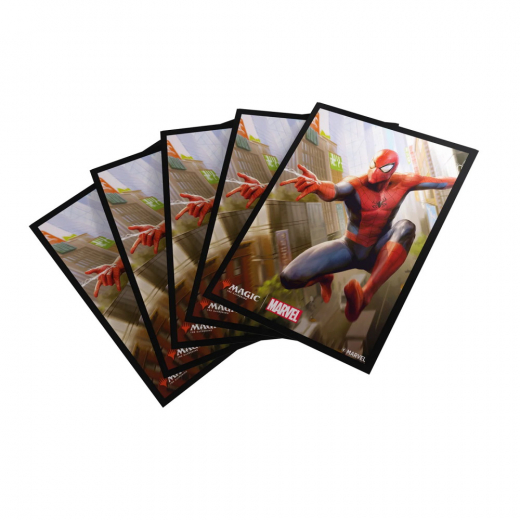 Magic Art Sleeves 64 x 90 mm - Spider-Man i gruppen SÄLLSKAPSSPEL / Tillbehör / Sleeves hos Spelexperten (GGS15120ML)
