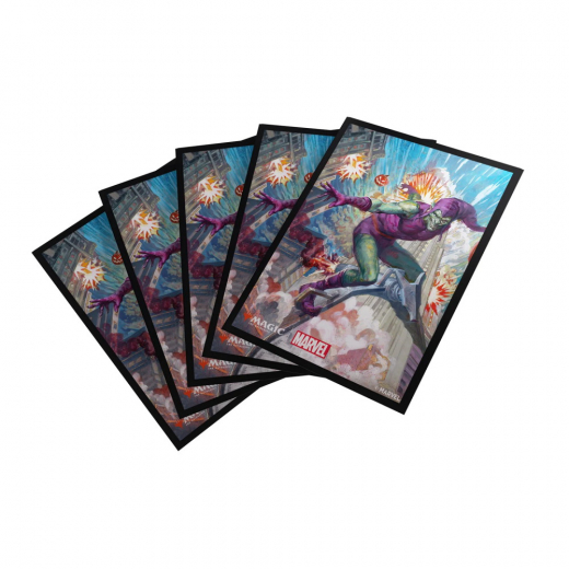 Magic Art Sleeves 64 x 90 mm - Spider-Man Green Goblin i gruppen SÄLLSKAPSSPEL / Tillbehör / Sleeves hos Spelexperten (GGS15121ML)